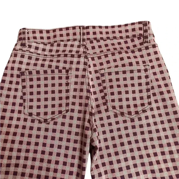Liz Claiborne Sara Slim Leg Mid Rise Tummy Control Plaid Pants Women’s Size 4 - Picture 4 of 15